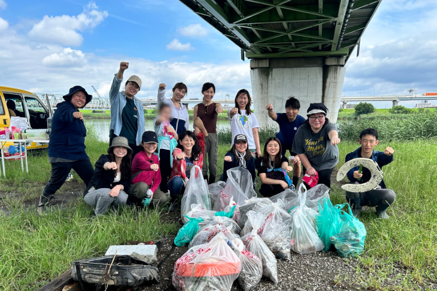 荒川清掃のボランティアに参加