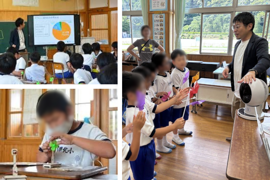 （一社）カザミドリ、伊集院北小学校で環境教育の出前授業を実施