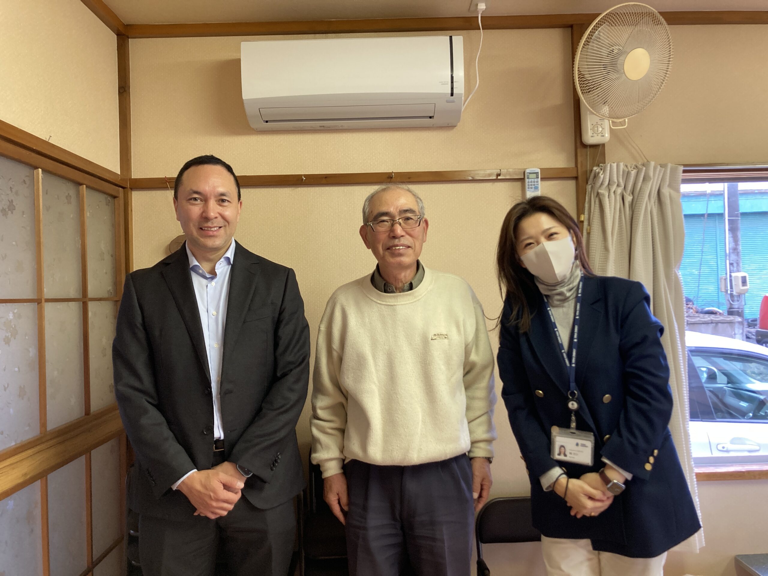 真登地町内会（青森県十和田市）の公民館へエアコンを寄贈