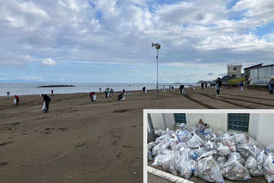 石地海水浴場ビーチクリーン